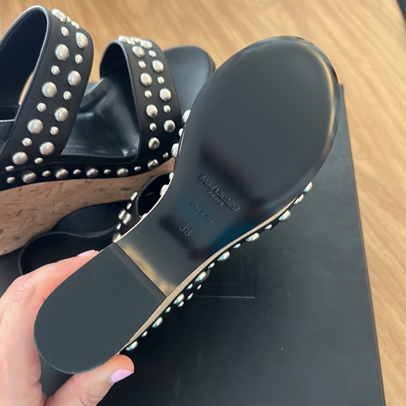 NWT NEVER BEEN WORN YSL Wedges - Picture 5 of 9